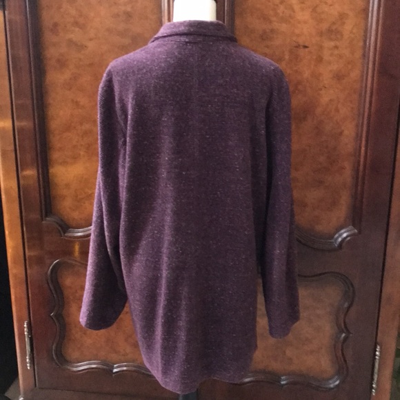 Vintage The Territory Ahead Purple Button Down Cardigan - Picture 5 of 7